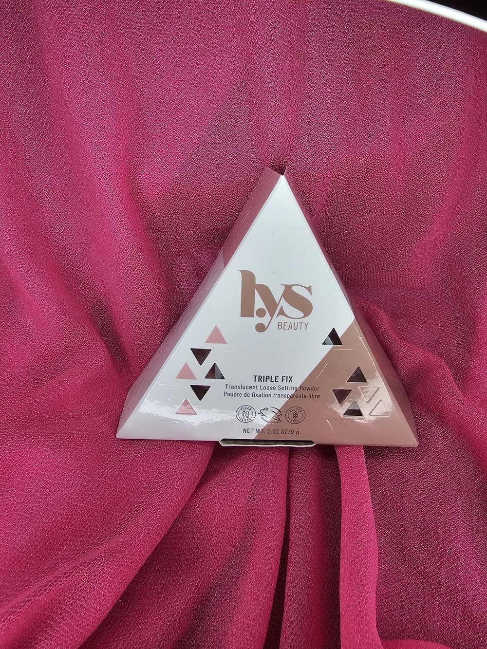 bys Beauty Triple Fix Translucent Loose Setting Powder - Pink